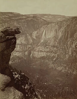 Carleton Emmons Collection: Yosemite Falls from Glacier Point, 1865-66, printed ca. 1875