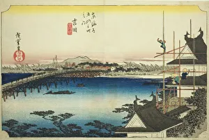 Toyohashi Aichi Japan Prints: Yoshida: The Toyo River Bridge (Yoshida)