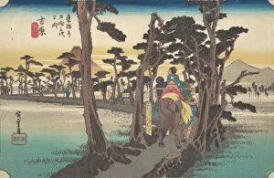 Utagawa Hiroshige Collection: Yoshiwara, Hidari Fuji, ca. 1834. ca. 1834. Creator: Ando Hiroshige