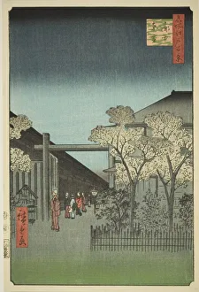 Yoshiwara Licensed Quarters at Dawn (Kakuchu shinonome), from the series One Hundred... 1857. Creator: Ando Hiroshige. Yoshiwara Licensed Quarters at Dawn (Kakuchu shinonome), from the series One Hundred... 1857. Creator: Ando Hiroshige
