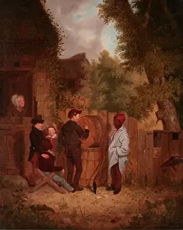Yard Prints: The Young Artist, 1840. Creator: Thomas Mickell Burnham