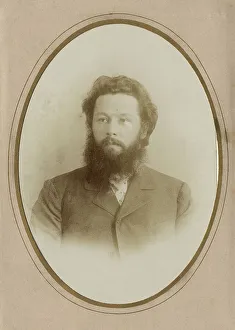 Young Bearded Man in a Civilian Suit, 1902. Creator: A. Artem'eva