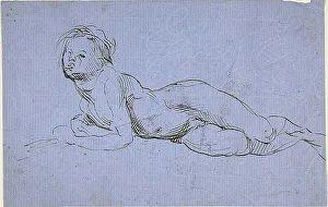 Jules Carpeaux Prints: Young Boy Reclining, n.d. Creator: Jean-Baptiste Carpeaux