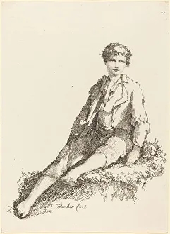 Thomas Barker Prints: Young Boy Seated, 1803. Creator: Thomas Barker