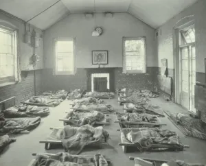 Dormitory Prints: Young children asleep at Mitcham Residential School, London, 1931