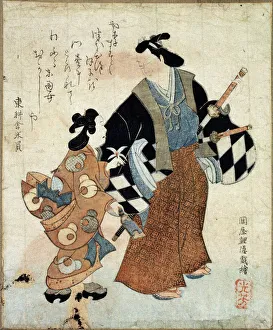 Young Couple on New Years Day, 18th century. Artist: Tosa Mitsuyoshi