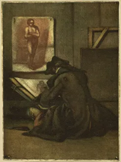 The Young Draughtsman, 1743. Creator: Jacques Fabian Gautier Dagoty