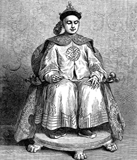 Fingers Prints: The young Emperor of China, Tung-Che, Whang-Ti, 1873. Creator: Unknown