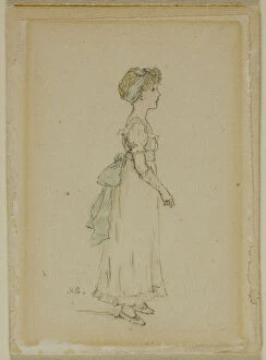 Young Girl with Blue Ribbons, n.d. Creator: Catherine Greenaway
