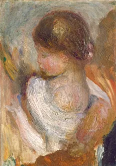 Renoir Pierre Auguste Prints: Young Girl Reading, c. 1888. Creator: Pierre-Auguste Renoir