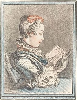 Boucher Fran And Xe7 Collection: Young Girl Reading 'Heloise and Abelard', 1770