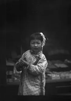 Californian Prints: Young girl walking down the street