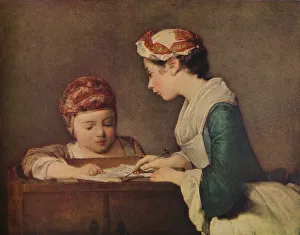 Desk Prints: The Young Governess, c1735-1736. Artist: Jean-Simeon Chardin