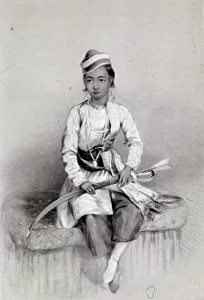 Rajah Prints: A Young Hill Raja, 1844. Artist: Lowes Dickinson