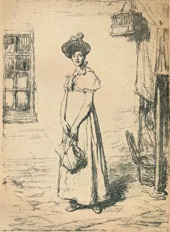 Orchardson Prints: The Young Housewife Study, c1878. Artist: William Quiller Orchardson