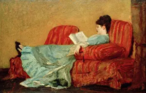Reading Woman Prints: Young Lady Reading, 1878. Creator: Cassatt, Mary (1845-1926)