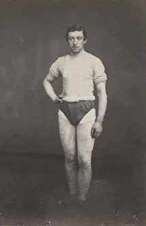 Willard Prints: Young Man in Athletic Outfit, c. 1857. Creator: Oliver H. Willard (American, 1828-1875)