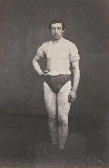 Attributed To Gallery: Young Man in Athletic Outfit, c.1857. Creator: Oliver H. Willard (American, 1828-1875)