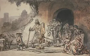 Elderly Prints: A young man, booted and spurred