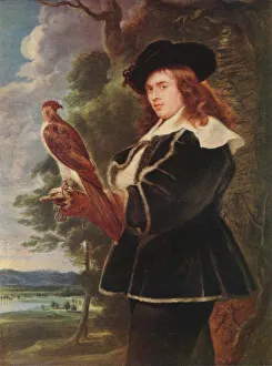 A Young Man with a Falcon, c1630. Artist: Jan Boeckhorst
