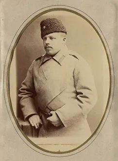 Sergei Mikhailovich Chashchin Prints: A young man in a fireman's uniform (overcoat and hat)