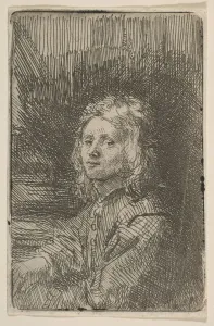 Young Man, Half-Length, 1620-69. Creator: Workshop of Rembrandt (Rembrandt van Rijn Young Man, Half-Length, 1620-69. Creator: Workshop of Rembrandt (Rembrandt van Rijn