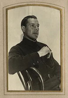 A young man in a military jacket, probably the son of A.F. Domishkevich, late 19th-early 20th cent. Creator: Unknown