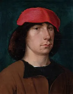 Michiel Prints: A Young Man in a Red Cap, c1512. Creator: Michael Sittow