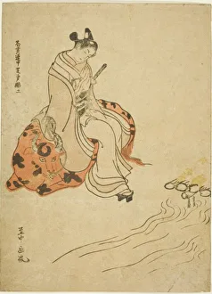 Oxen Collection: Young Man Seated on an Ox, 1765. Creator: Shichu