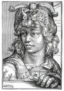 Matham Jacob Prints: Young Man with a Turban, 1613. Creator: Christoffel van Sichem I