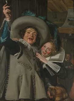 Frans Hals I Collection: Young Man and Woman in an Inn, 1623. Creator: Frans Hals