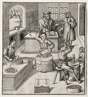 Leonhard Beck German Prints: Young Maximilian in the Mint. Creator: Leonhard Beck (German, c. 1480-1542)