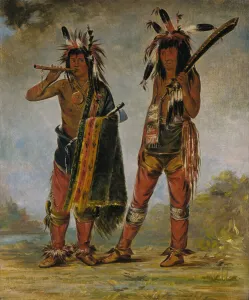 Two Young Men, 1835 or 1836. Creator: George Catlin