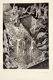 Faithful Prints: The Young Men in the Fiery Furnace, 1929. Creator: Eric Ravilious