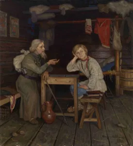 Young Monk, 1889. Artist: Bogdanov-Belsky, Nikolai Petrovich (1868-1945) Young Monk, 1889. Artist: Bogdanov-Belsky, Nikolai Petrovich (1868-1945)