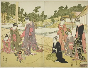 Toyokuni Utagawa Prints: The Young Monkey Showman (Wakashu sarumawashi), n. d. Creator: Utagawa Toyokuni I