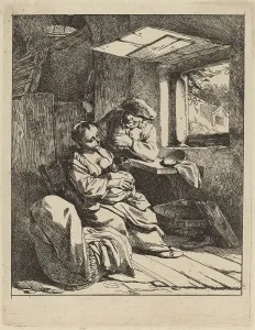 Bega Cornelis Prints: The Young Mother. Creator: Cornelis Bega