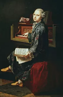 Young Musician at the Harpsicord