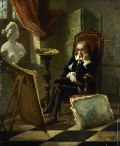 Portfolio Prints: The young painter, 1850-1888. Creator: Pierre Joseph Toussaint