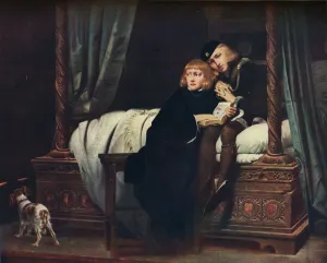 Shrewsbury Collection: The Young Princes in the Tower, 1831 (1910). Artist: Paul de la Roche