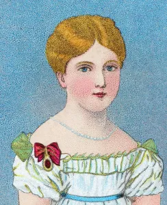 Blonde Prints: Young Queen Victoria, then Princess Alexandrina Victoria of Kent, c1829 (c1902)