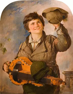 Busker Collection: A Young Savoyard, 1835-1836. Creator: Frederick Yeates Hurlstone