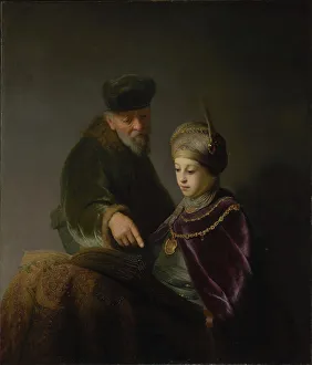 Satin Prints: A Young Scholar and his Tutor, about 1629-1630