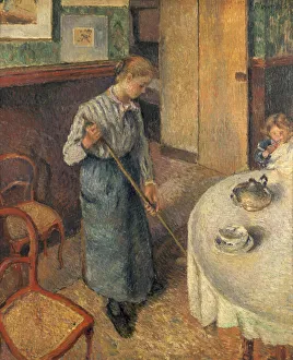 Domestic Collection: The Young Servant, 1882. Artist: Camille Pissarro