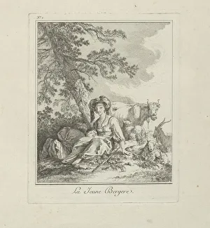 Northern Prints: The Young Shepherdess, plate two from Divers Habillements des Peuples du Nord
