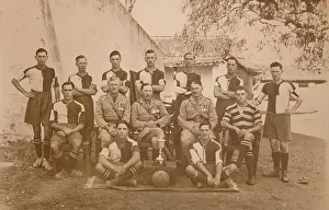 Battalion Gallery: The Young Soldiers Football Team of the First Battalion, The Queens Own Royal West Kent Regiment. P