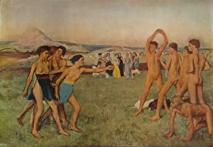 Edgar Gallery: Young Spartans Exercising, c1860, (1932). Artist: Edgar Degas