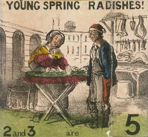 Cultivation Prints: Young Spring Radishes!, Cries of London, c1840. Artist: TH Jones