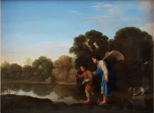 Tobias Prints: Young Tobiah and the Angel, 1645-1680. Creator: Toussaint Gelton