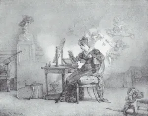 The Young Widow, ca. 1818-21. Creator: Emile Jean-Horace Vernet